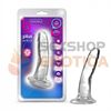 Dildo con sopapa transparente